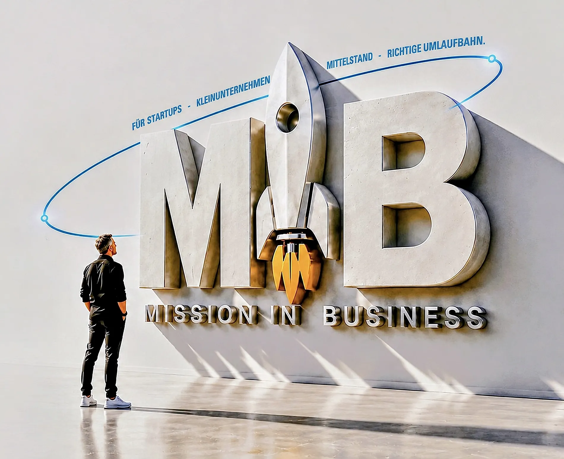 Jens Knör vor dem Mission-in-Business-Logo